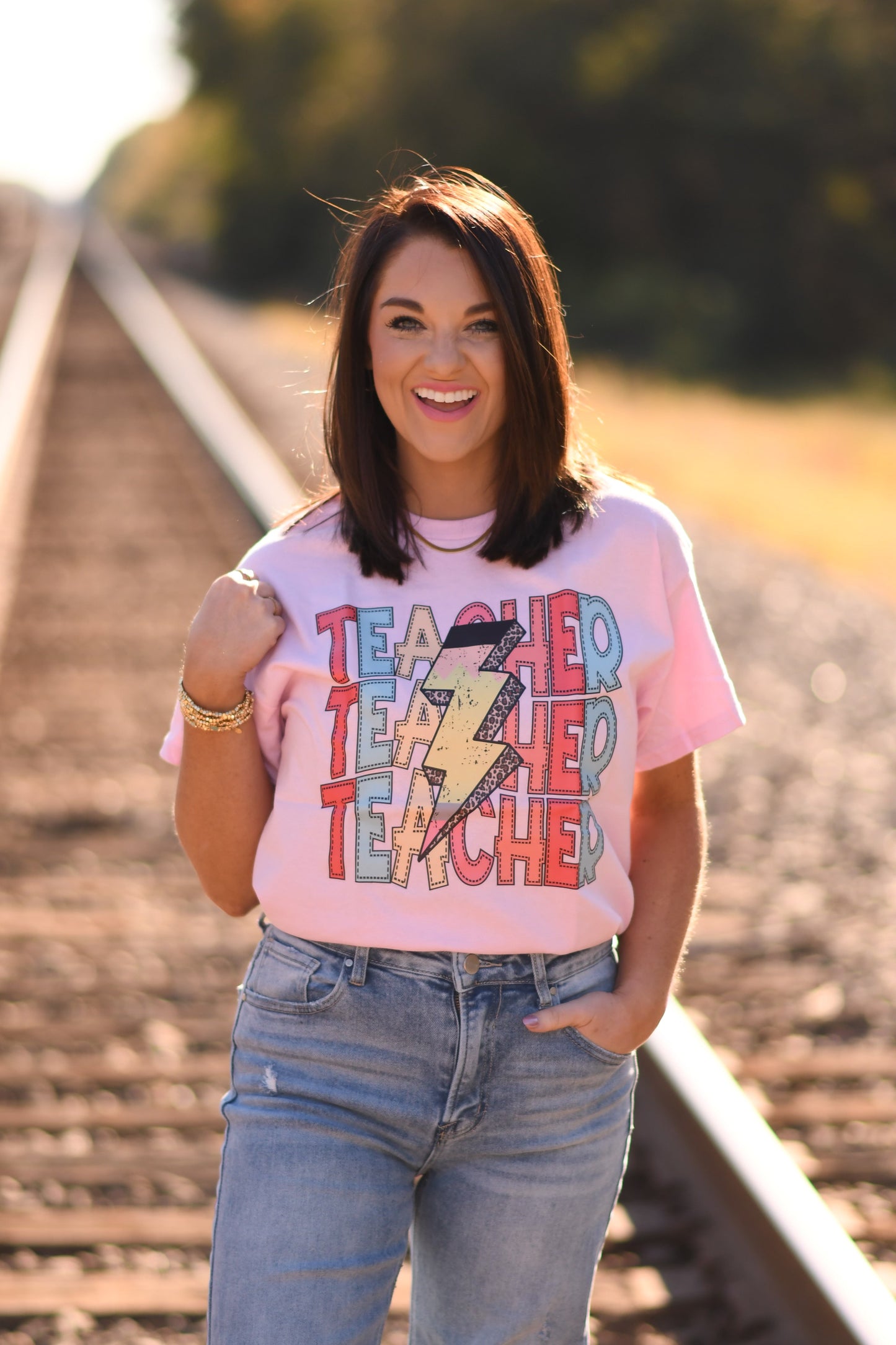 Teacher Lightning Bolt Tee