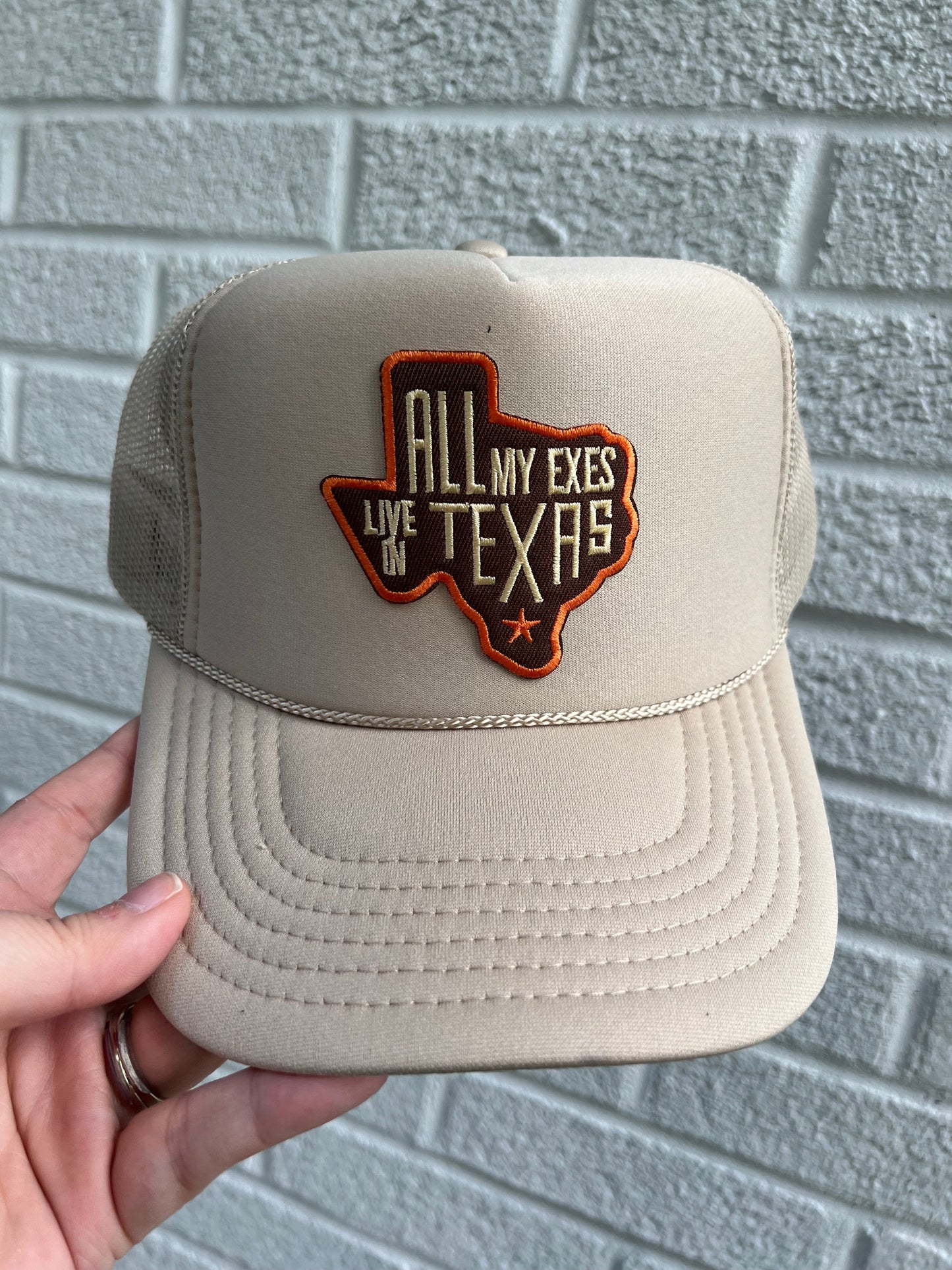 All my Exs live in Texas Trucker Patch Hat