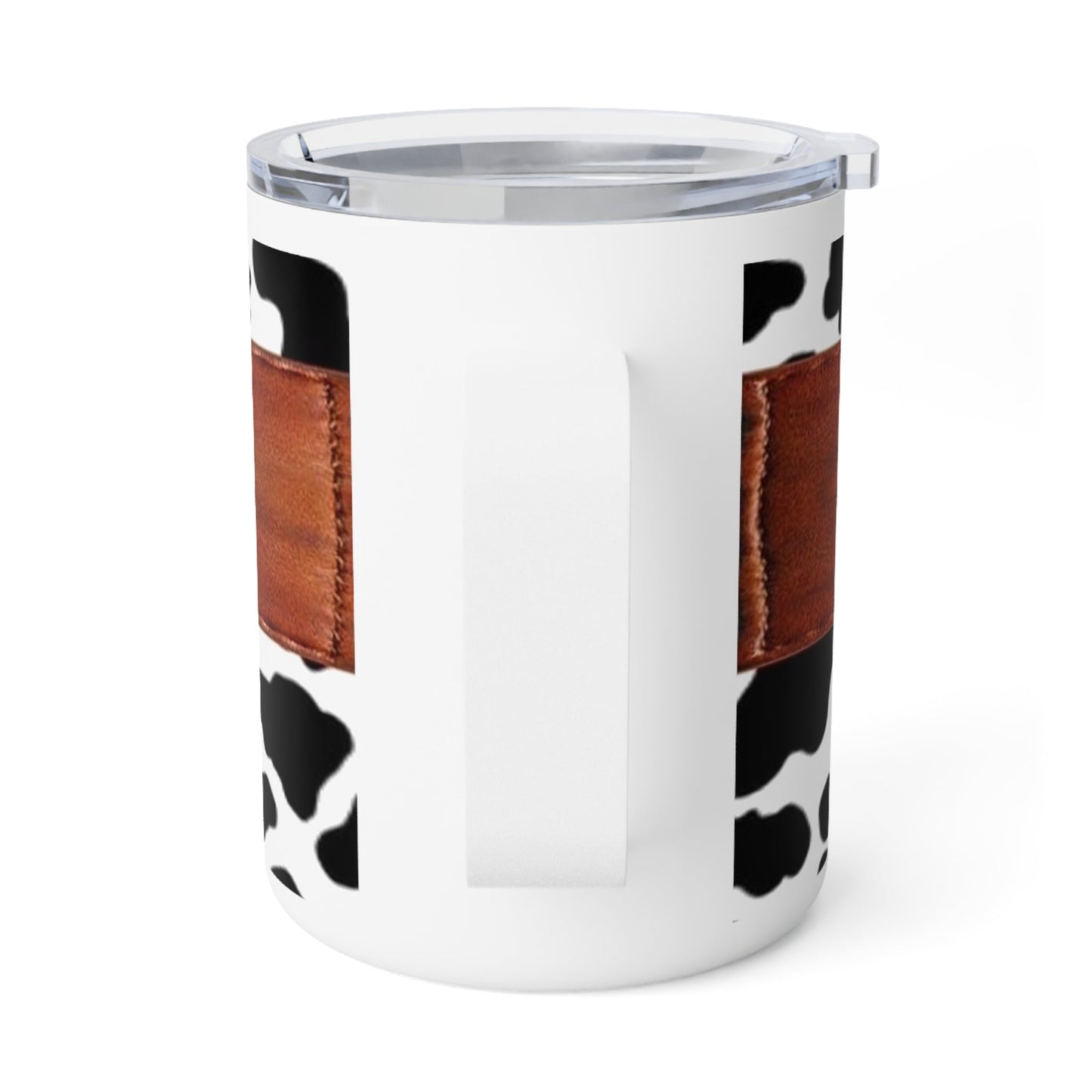 Wifey Cowhide Insulated Coffee Mug, 10oz