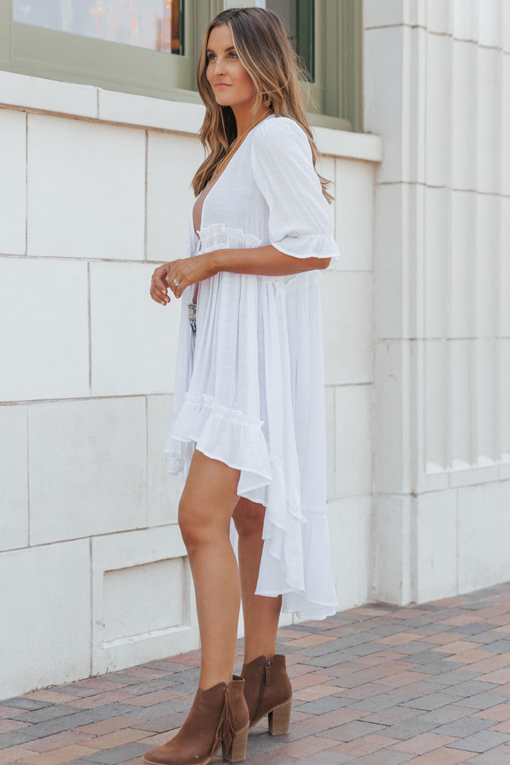 Southern Belle Ruffled  Kimono