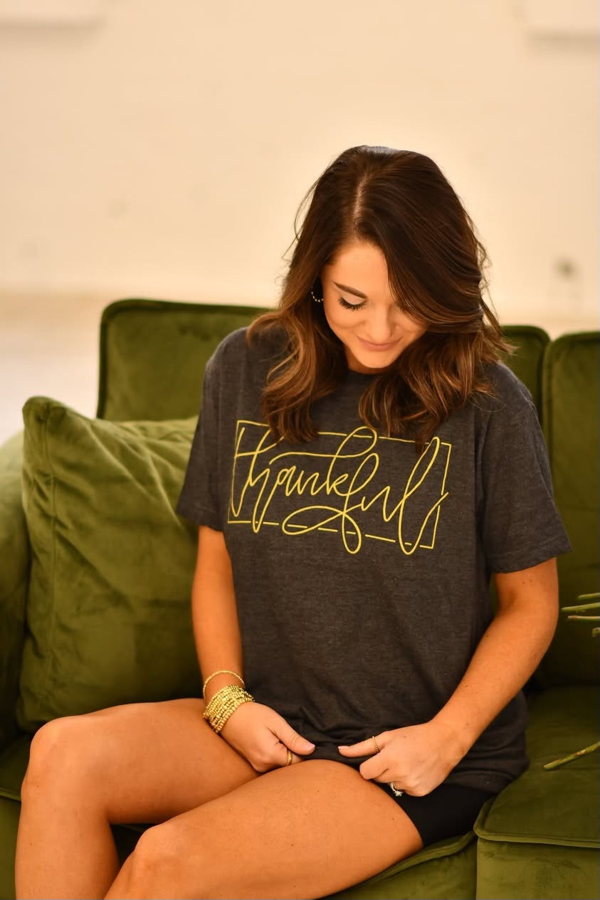 **SALE** RTS Thankful Shimmer Tee