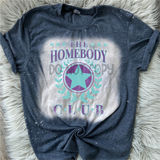 The Homebody Club Bleached Distressed Tee Shirt