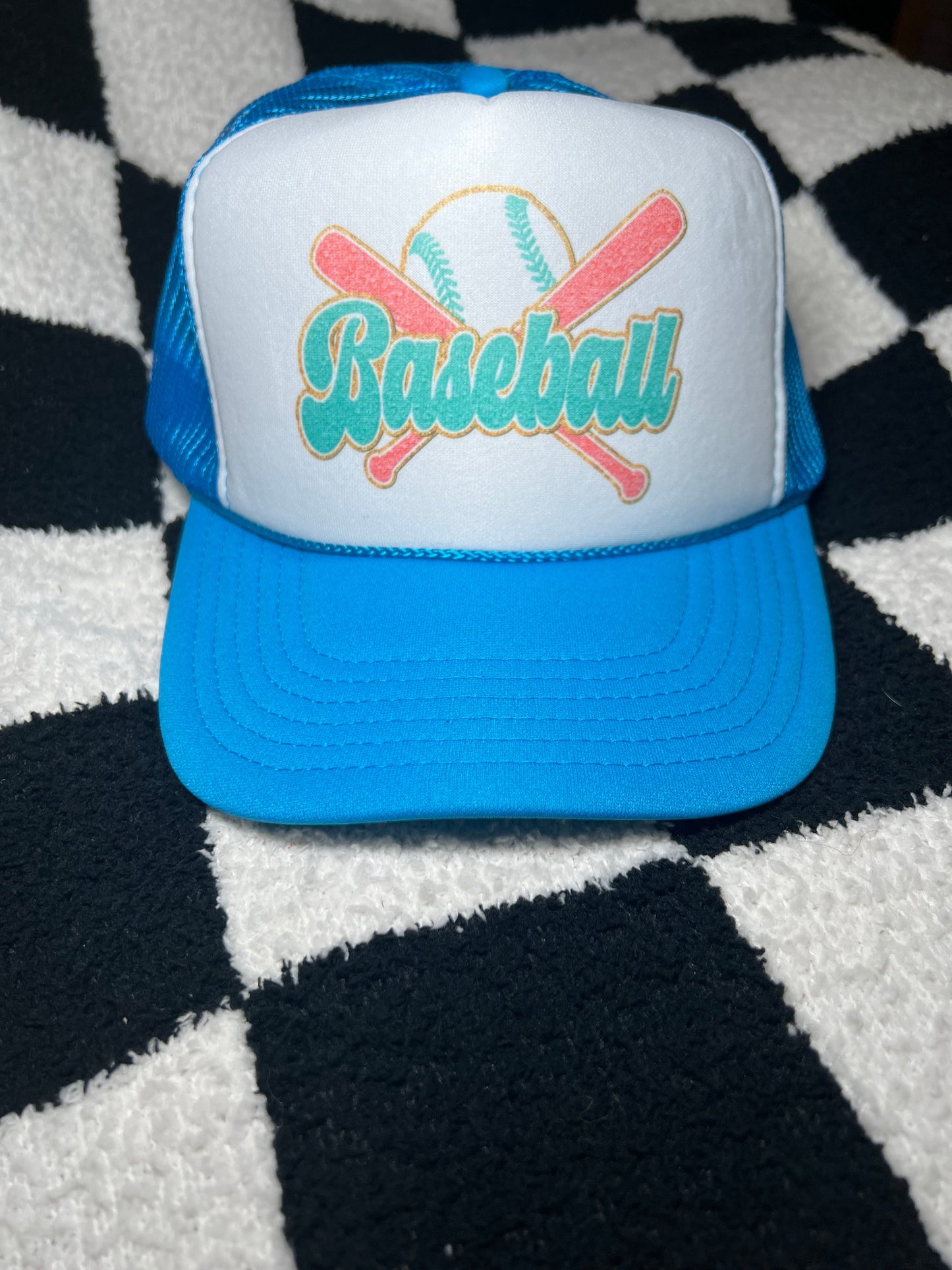 Baseball trucker hat