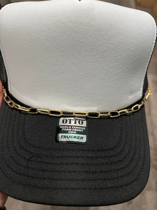 Gold Trucker Hat Chain