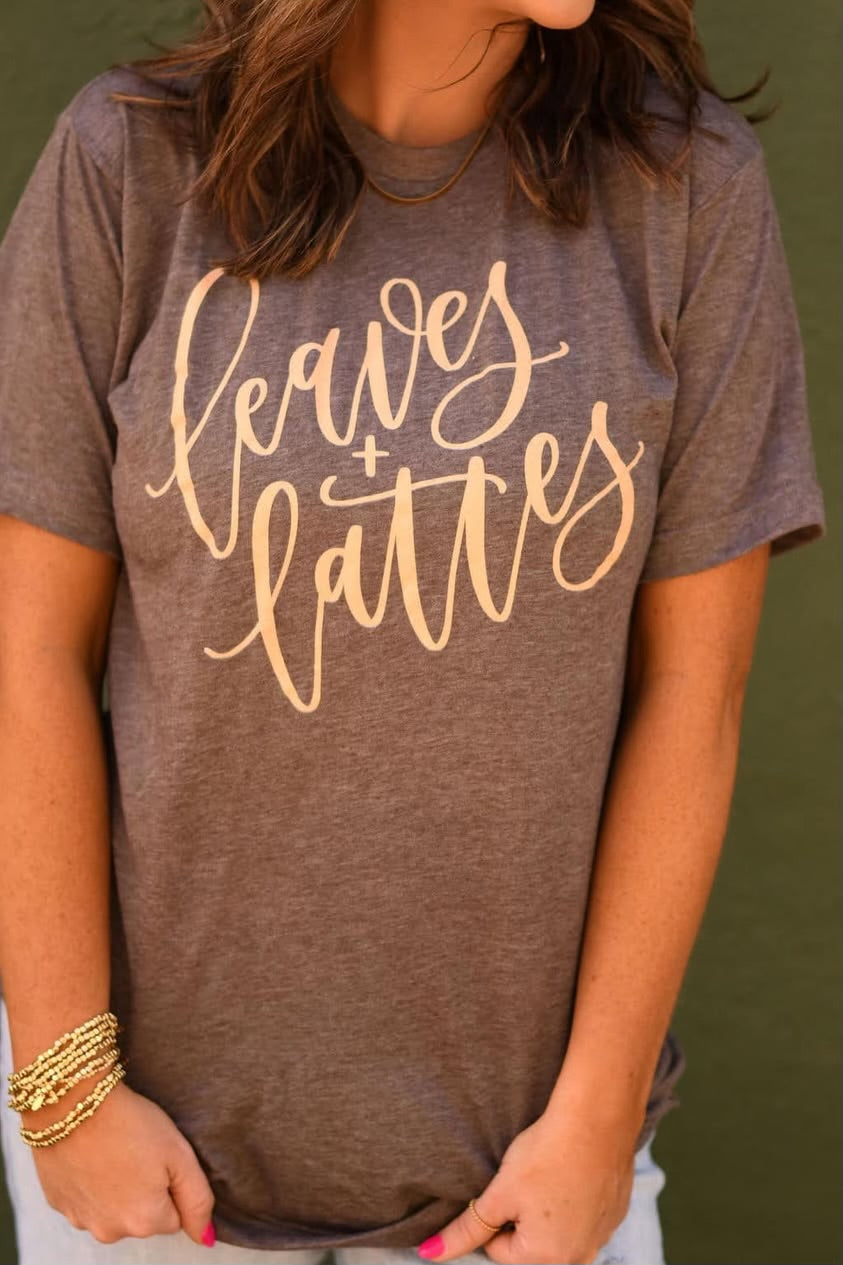 **SALE** RTS Leaves + Lattes Tee