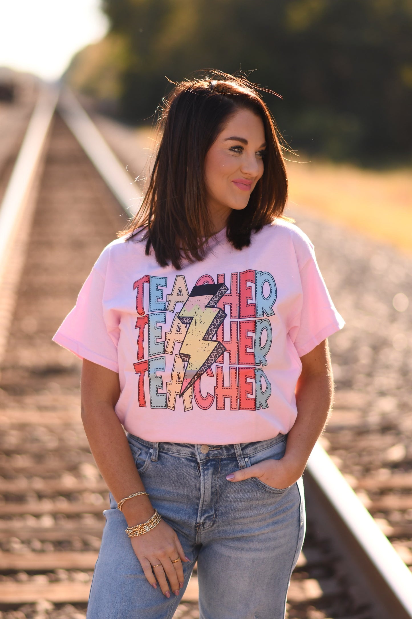 Teacher Lightning Bolt Tee