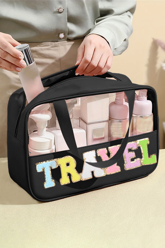 Chenille Letter travel bag