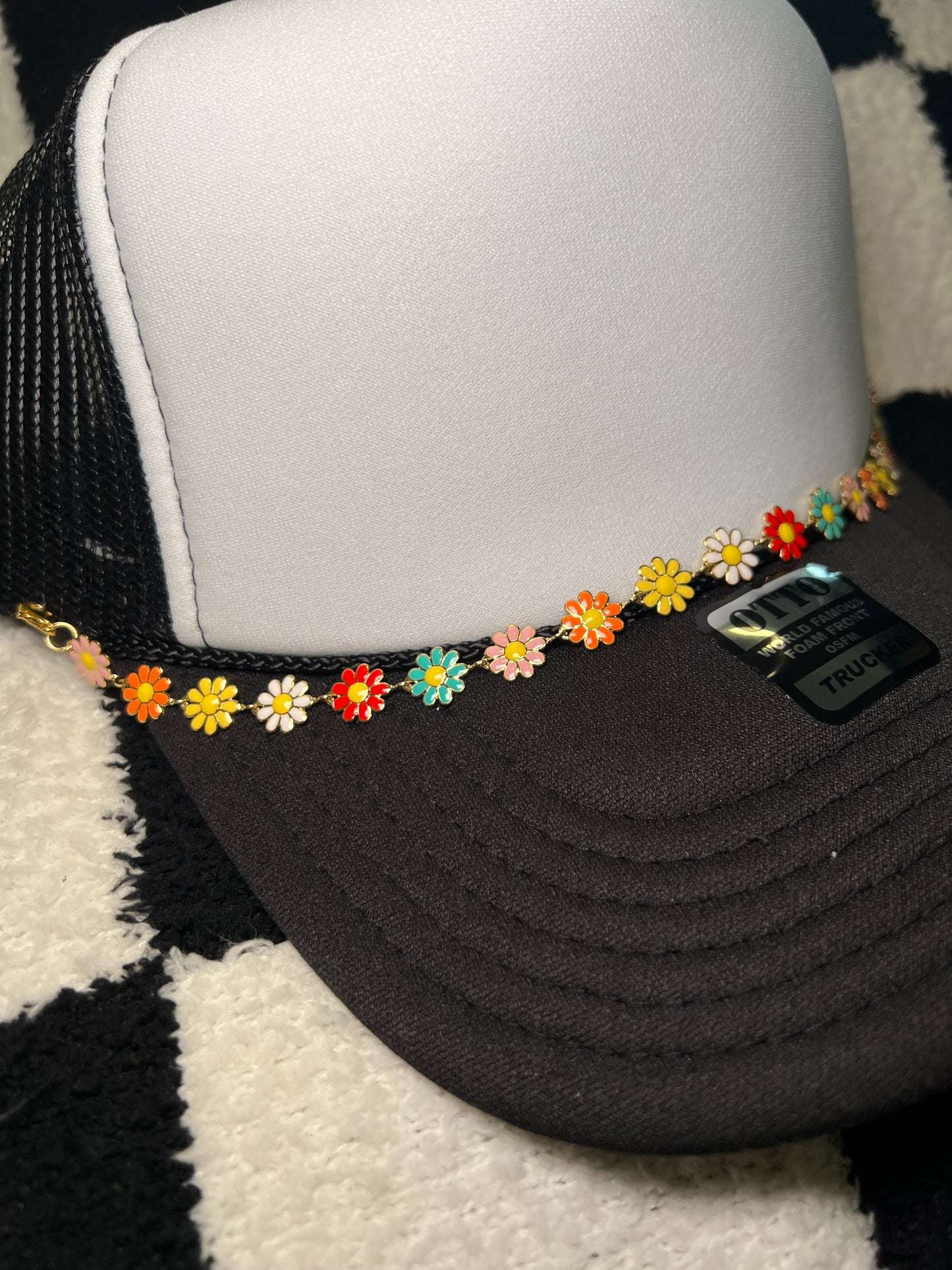 Flower Trucker Hat Chain