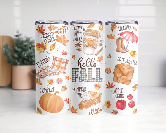 Hello fall Tumbler