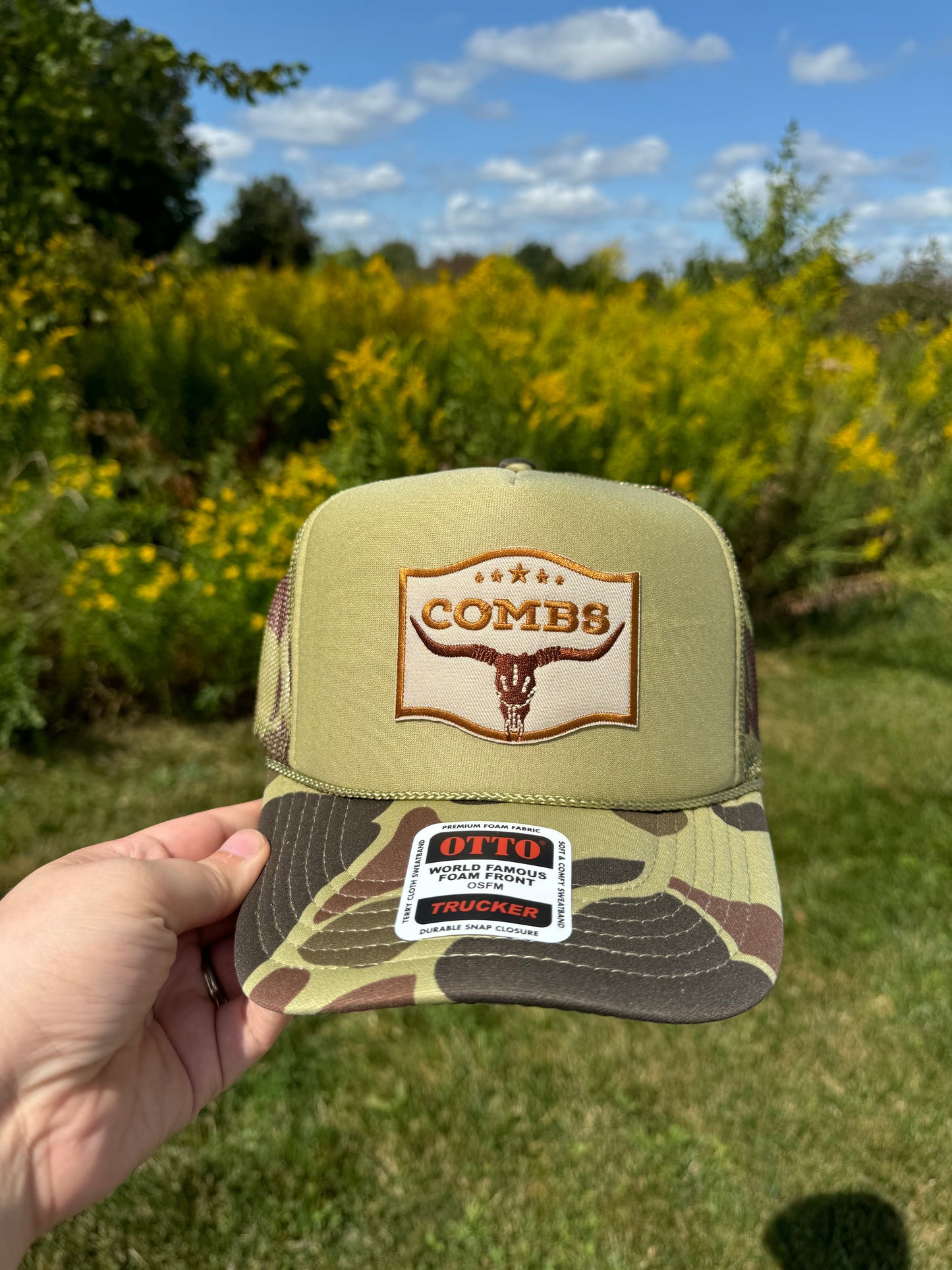 Combs Camo Patch Trucker Hat