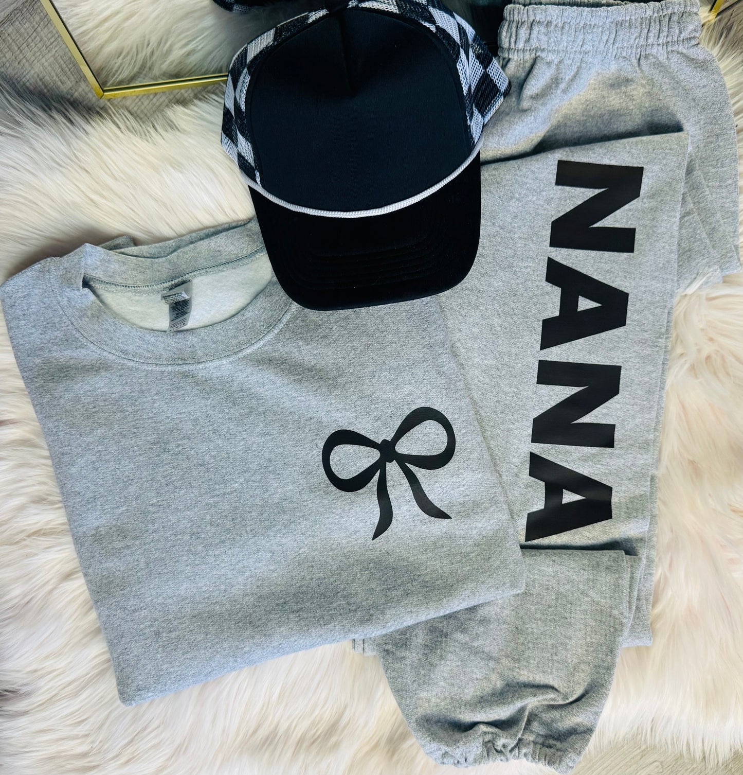 Bow Sweatshirt & Custom Sweatpants Set **PINK FRIDAY SALE**