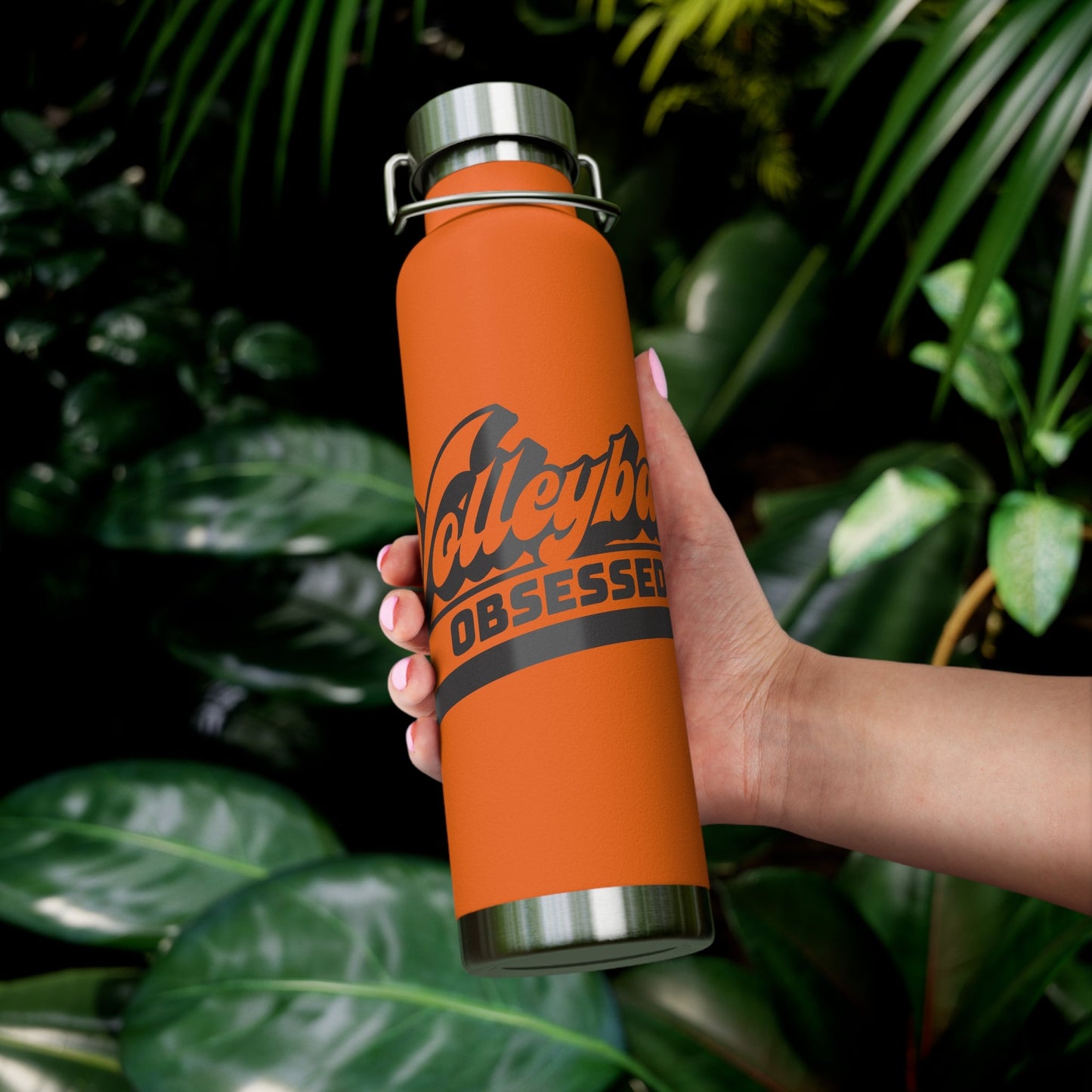 Volleyball Obsessed Copper Vacuum Insulated Bottle, 22oz