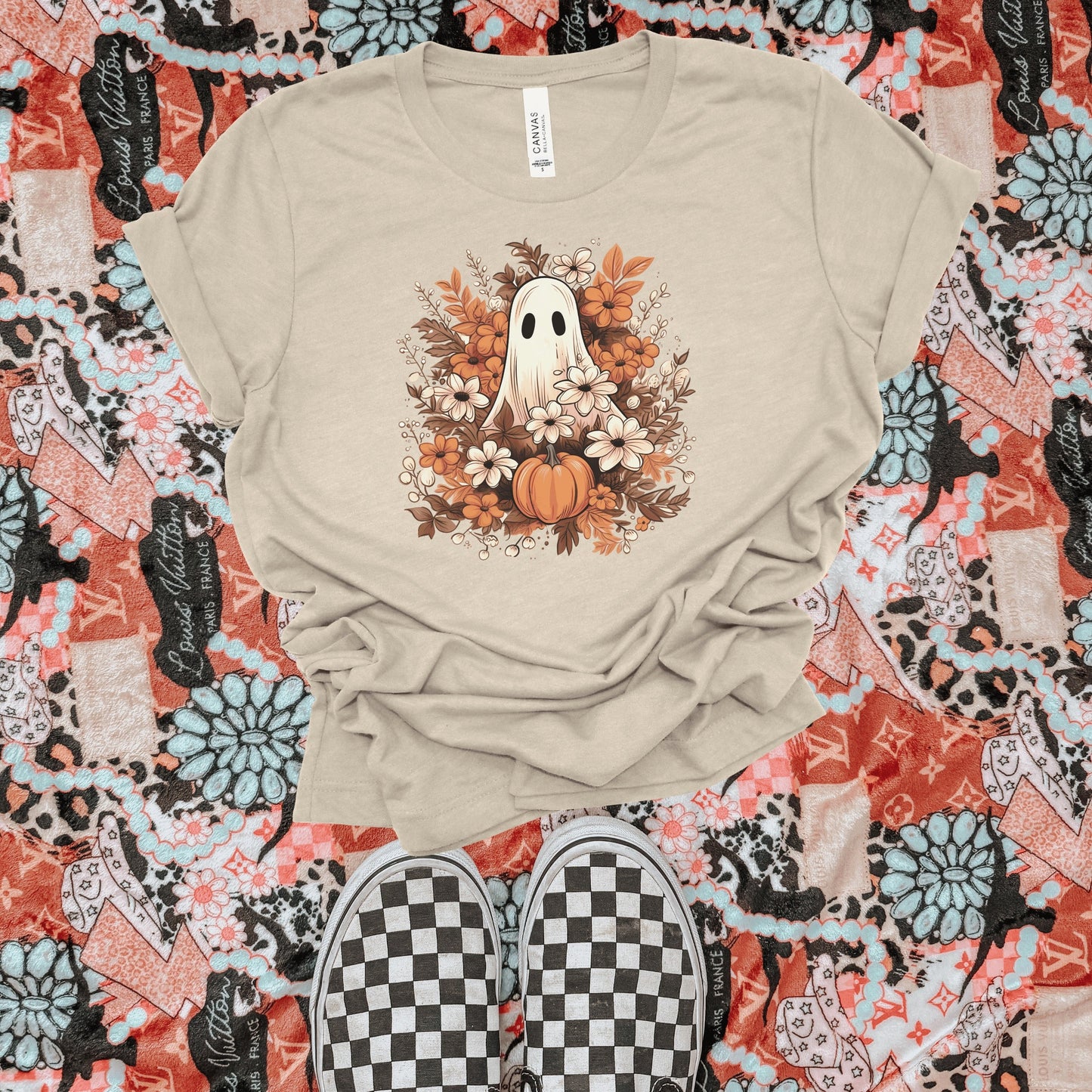 Floral Ghost Sand Tee