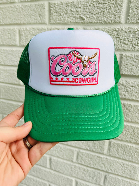 Coors Cowgirl Trucker Patch Hat