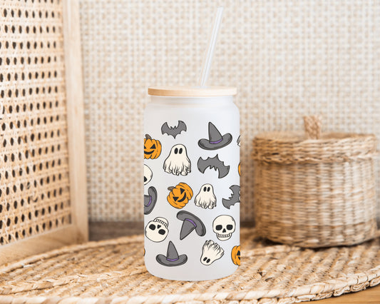 Spooky Cartoon frosted can