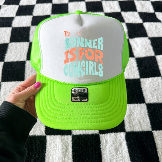 Summer is for Cowgirls trucker hat