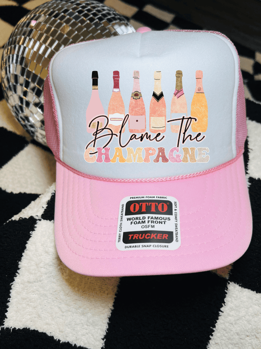 Blame The champagne trucker hat