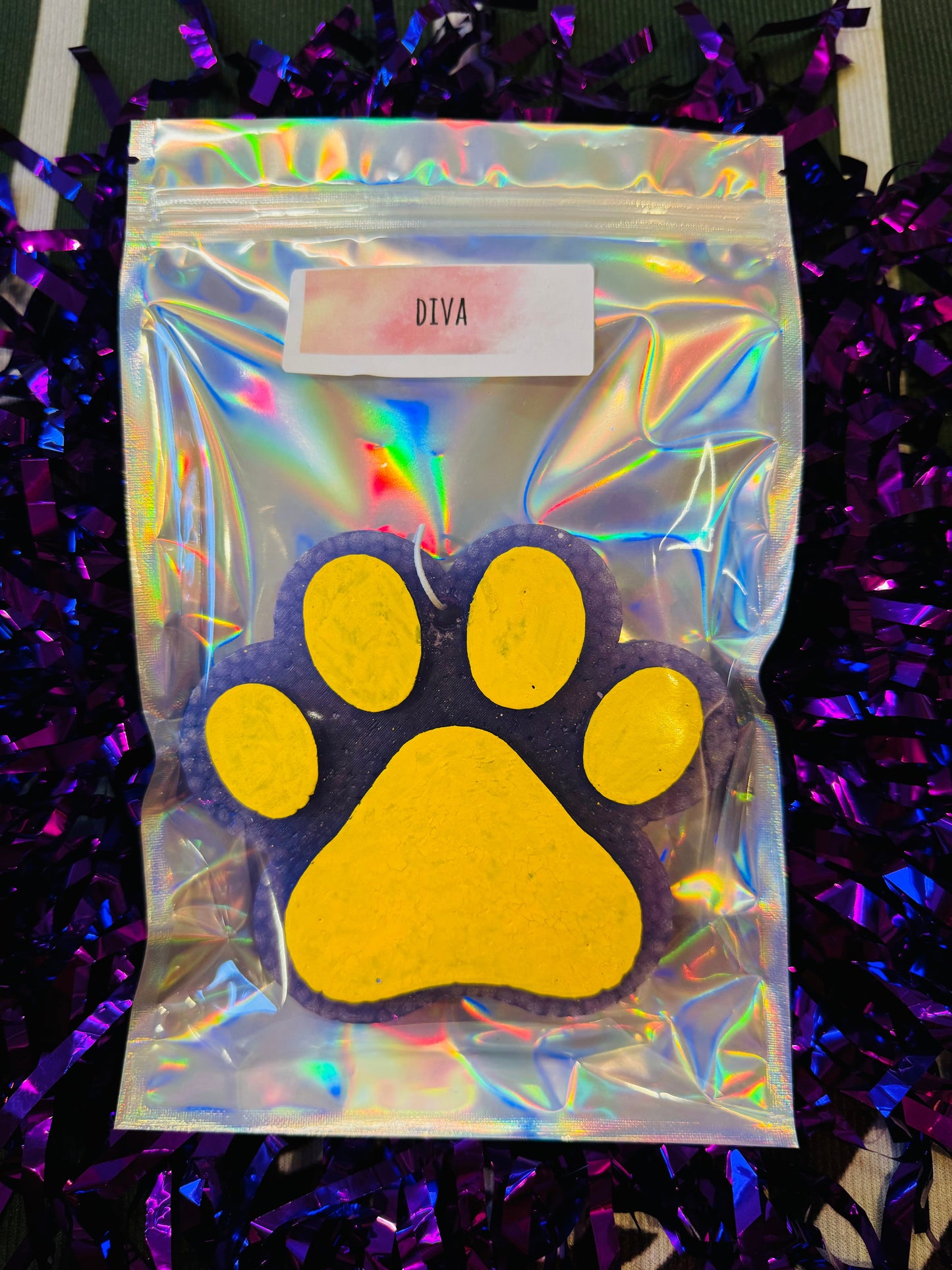 Custom Paw Print Car Freshie *Pick Your Colors*