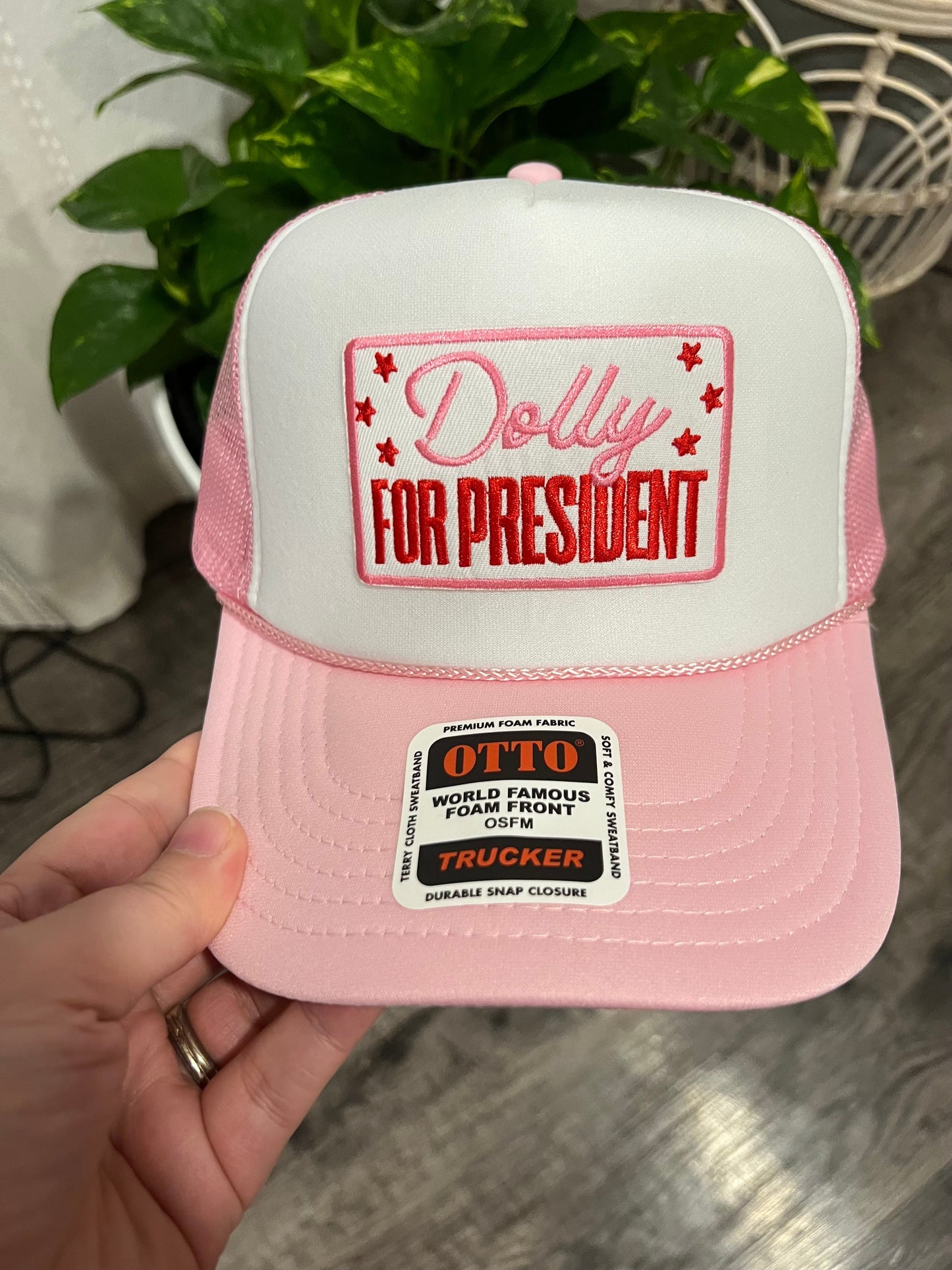 Dolly For President  Trucker Patch Hat