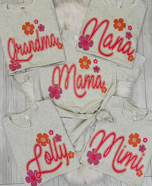 Custom Mother’s Day Flowers Tee