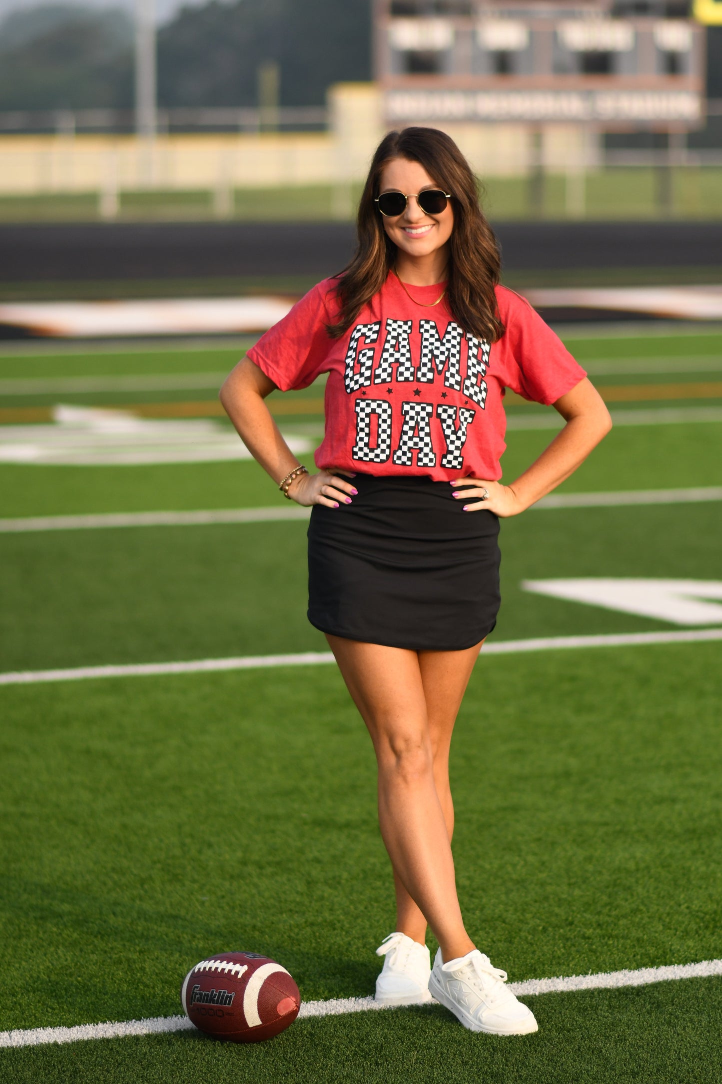 **SALE** RTS Red Checkered Game Day Tee