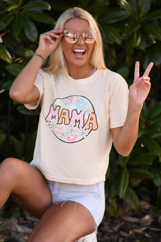 Mama Daisy CROP/TEE