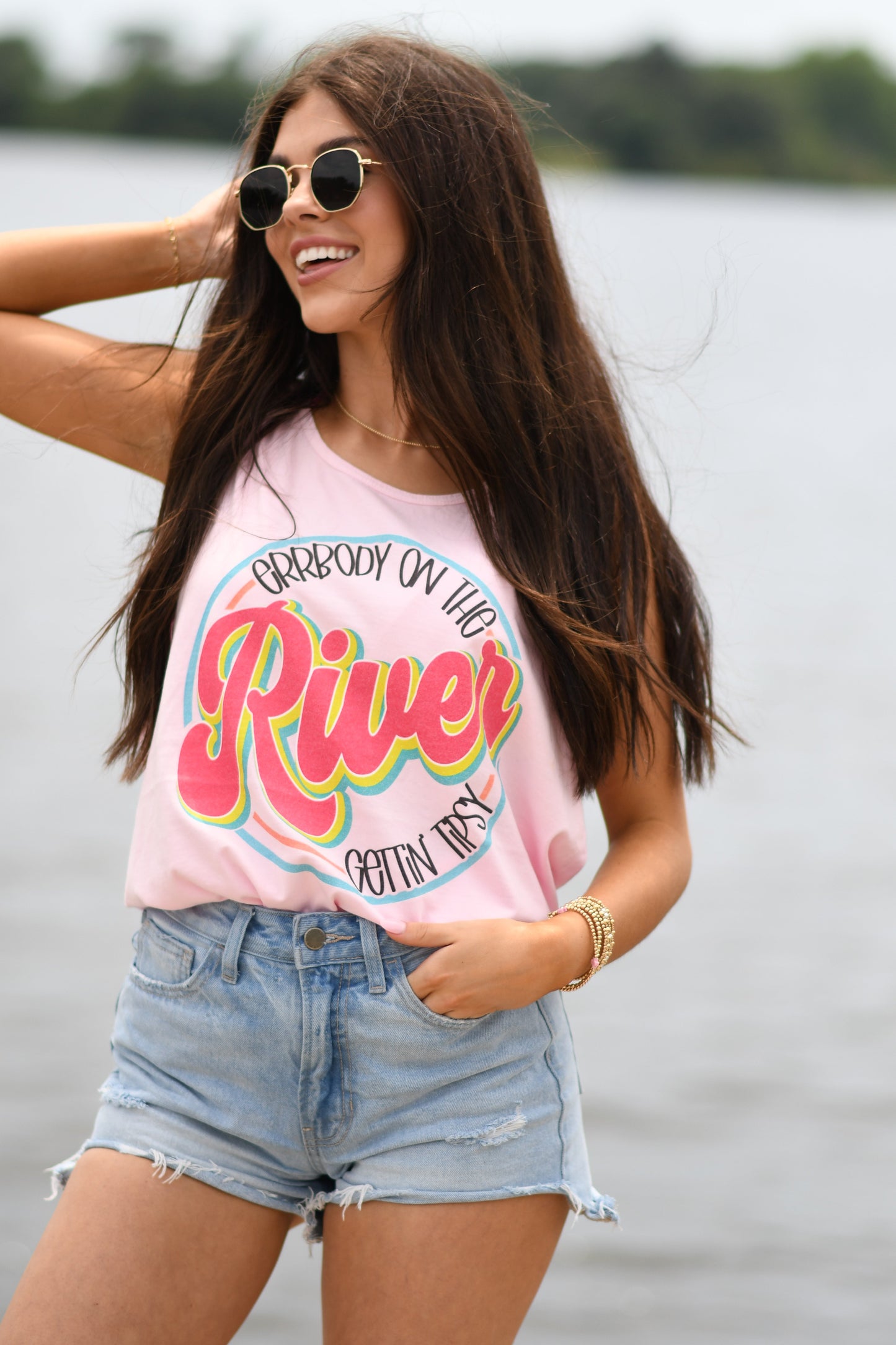 Errbody On The River Gettin’ Tipsy Tank/Tee