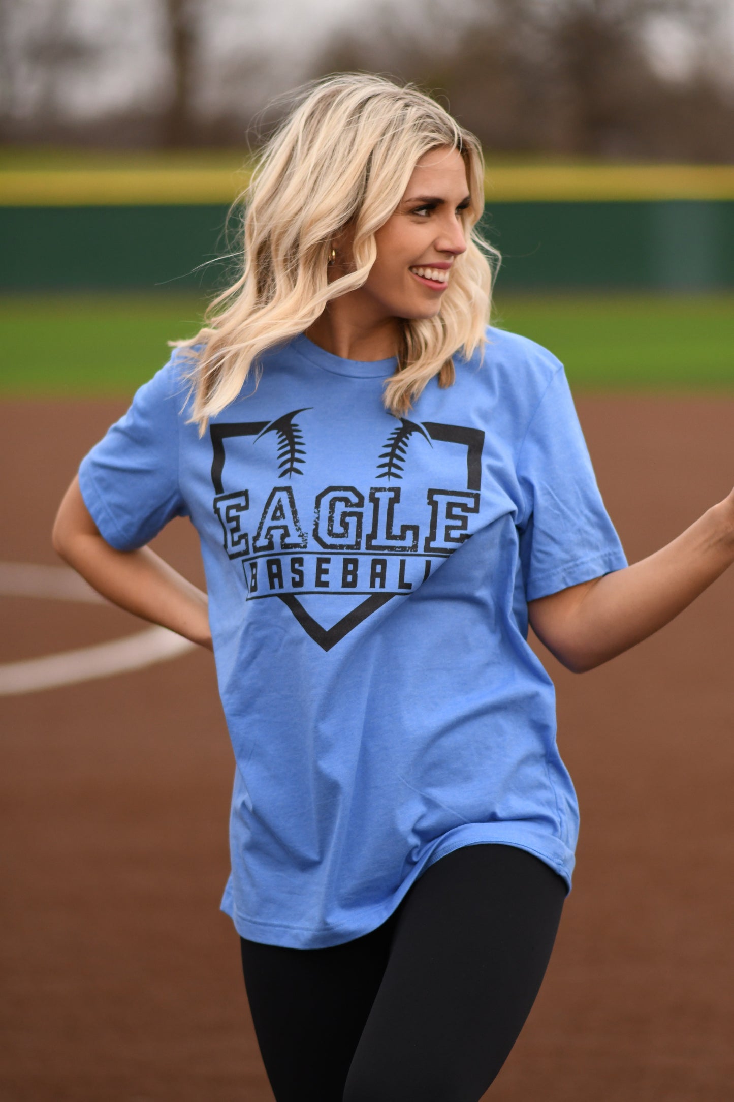 Custom Mascot Baseball Plate Tee