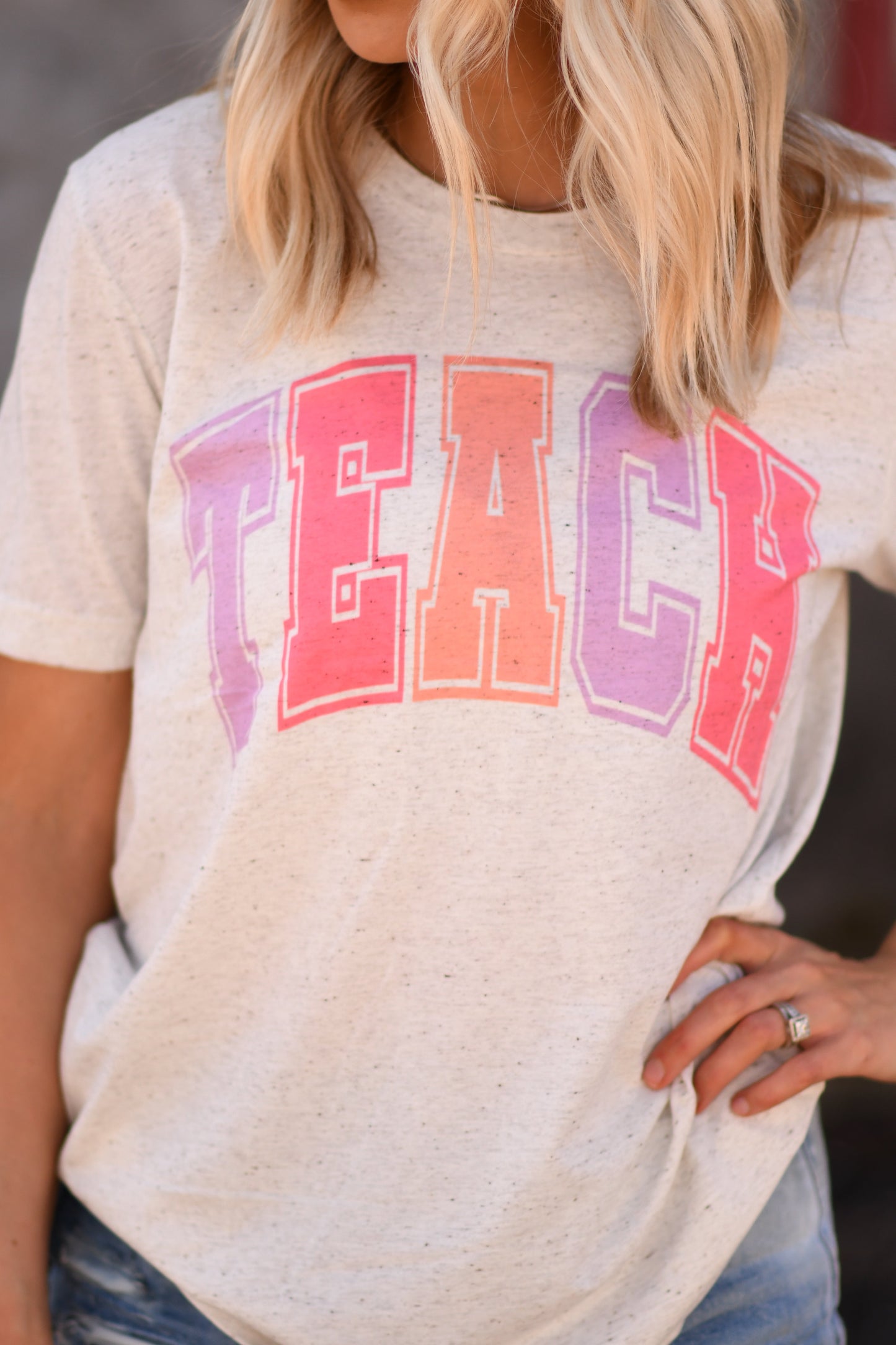 Teach Color Arch Tee