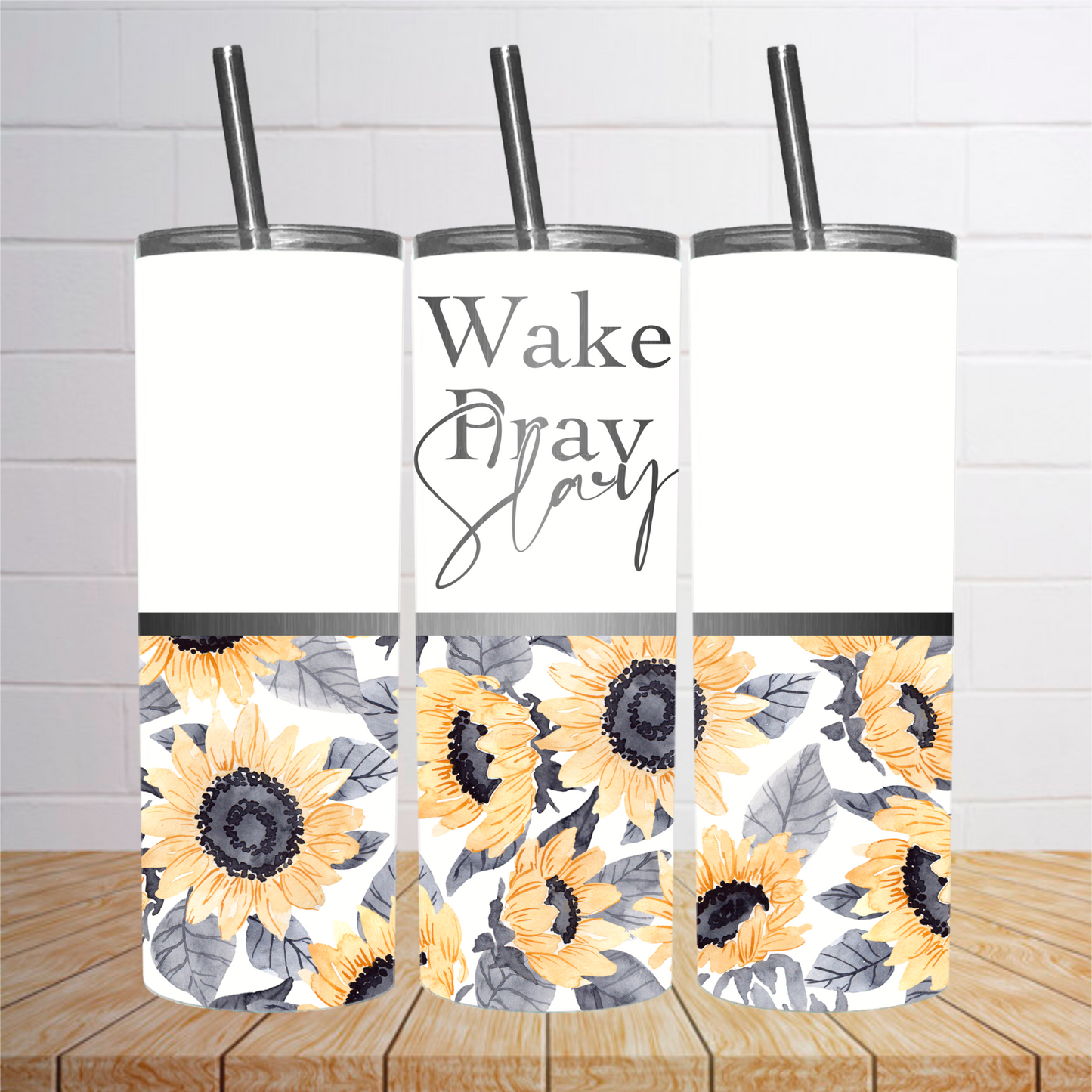 Wake Pray Slay Tumbler