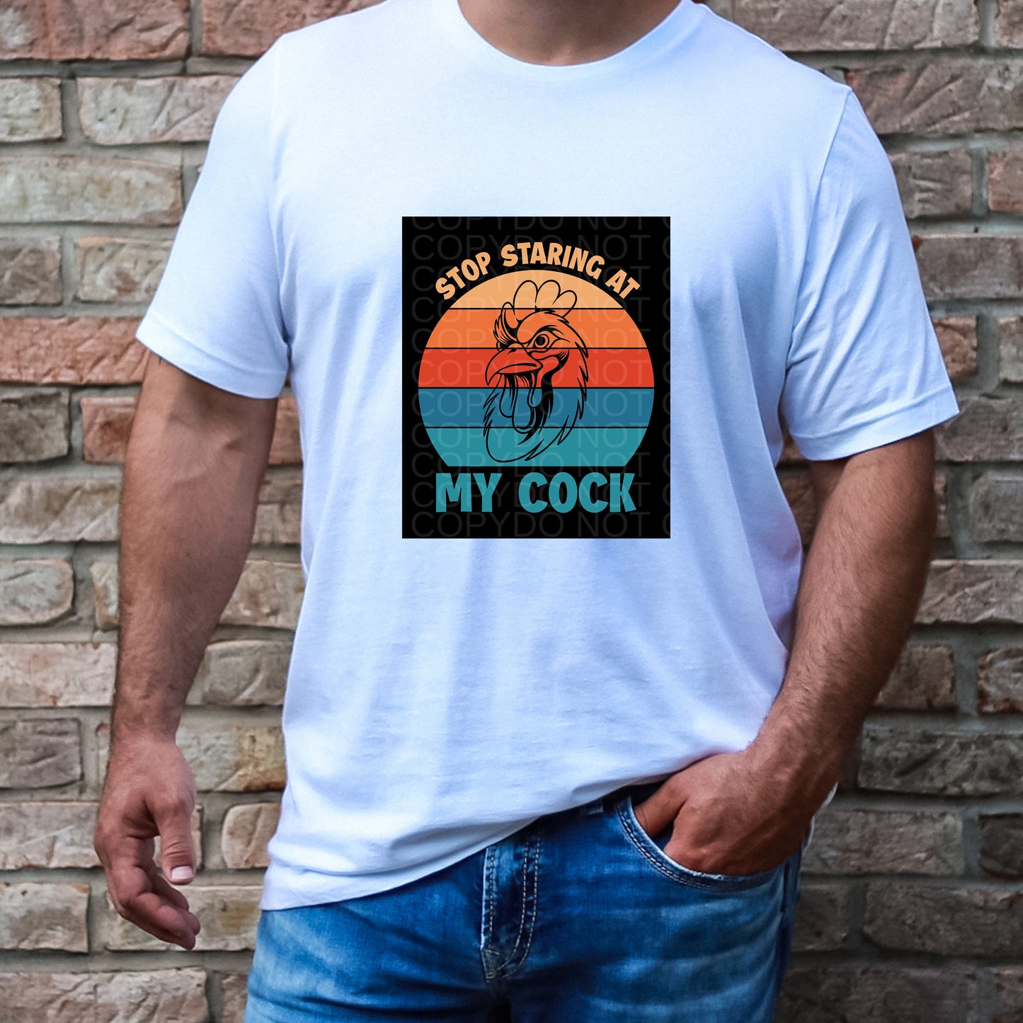 Stop Staring At My Cock Mens | Comfort Colors Tee or Gildan Crewneck Sweatshirt