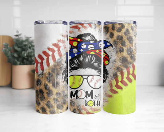 Mom of Both Baseball/Softball Tumbler