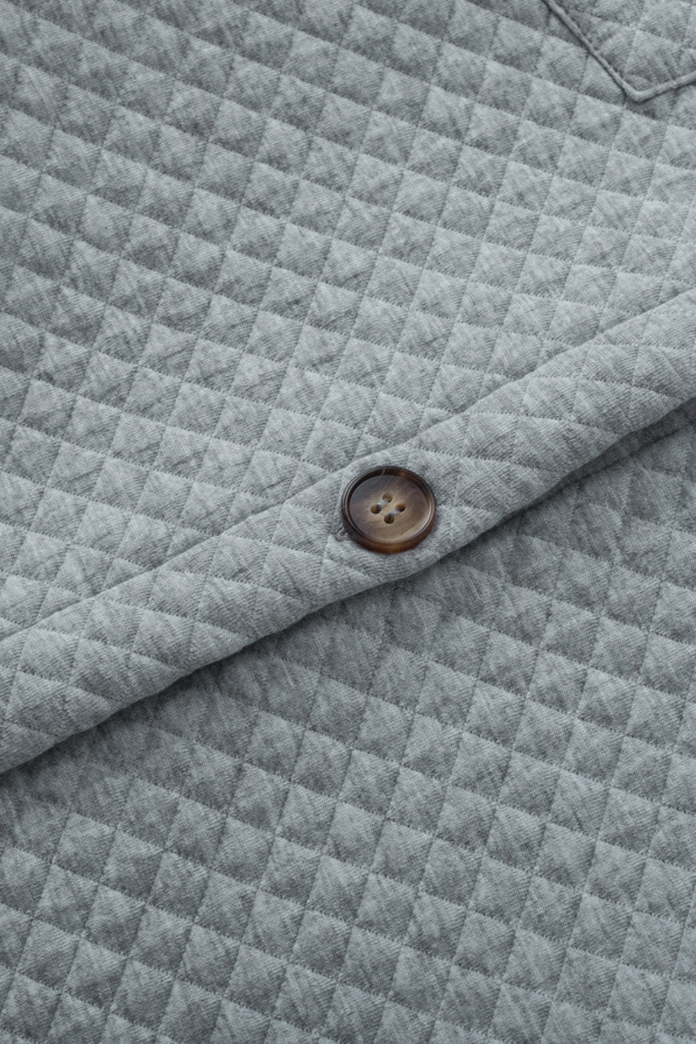 Gray Lattice Texture Retro  Shacket