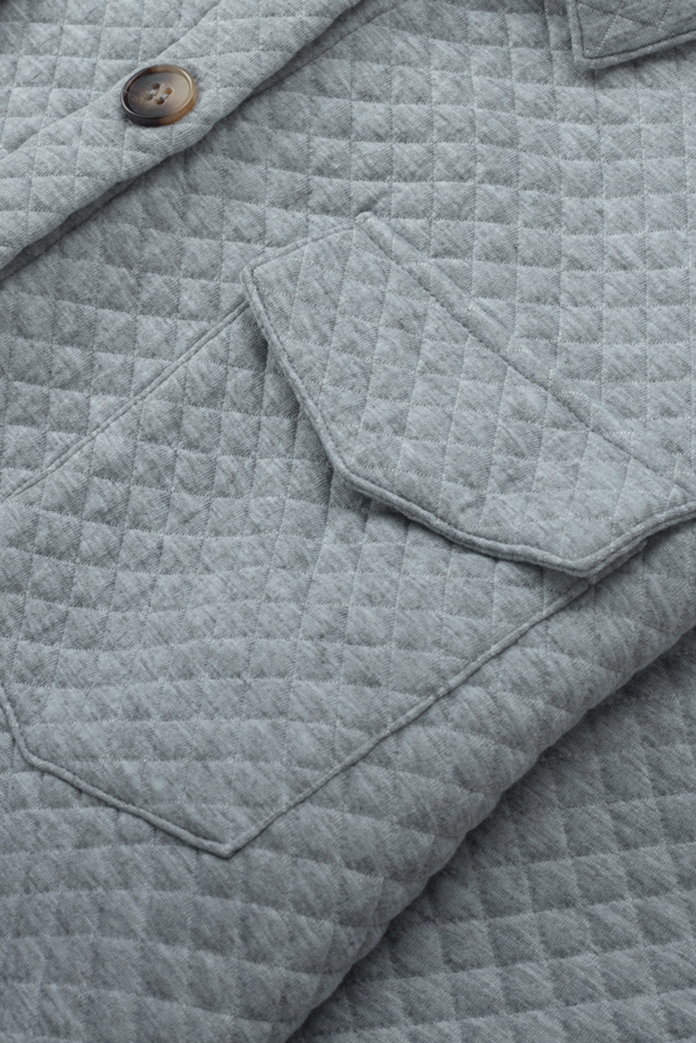 Gray Lattice Texture Retro  Shacket