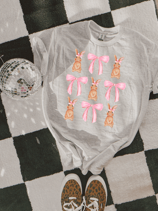 Coquette Easter Bunny tee