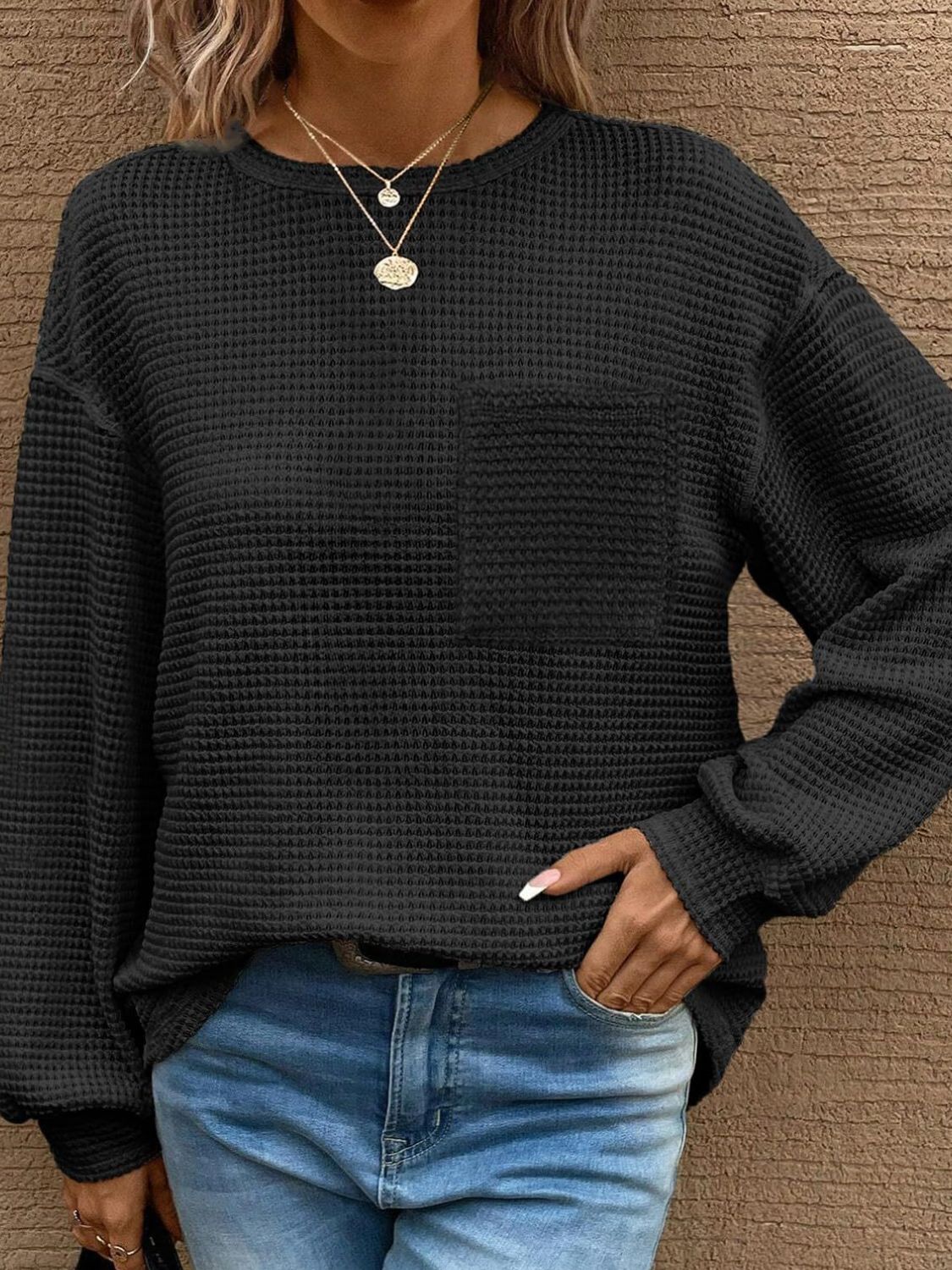 Round Neck Long Sleeve T-Shirt