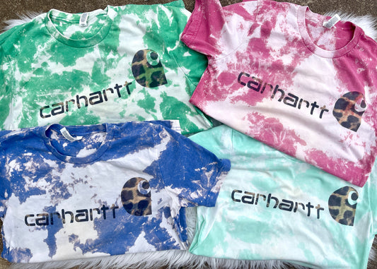 Acid bleached tees