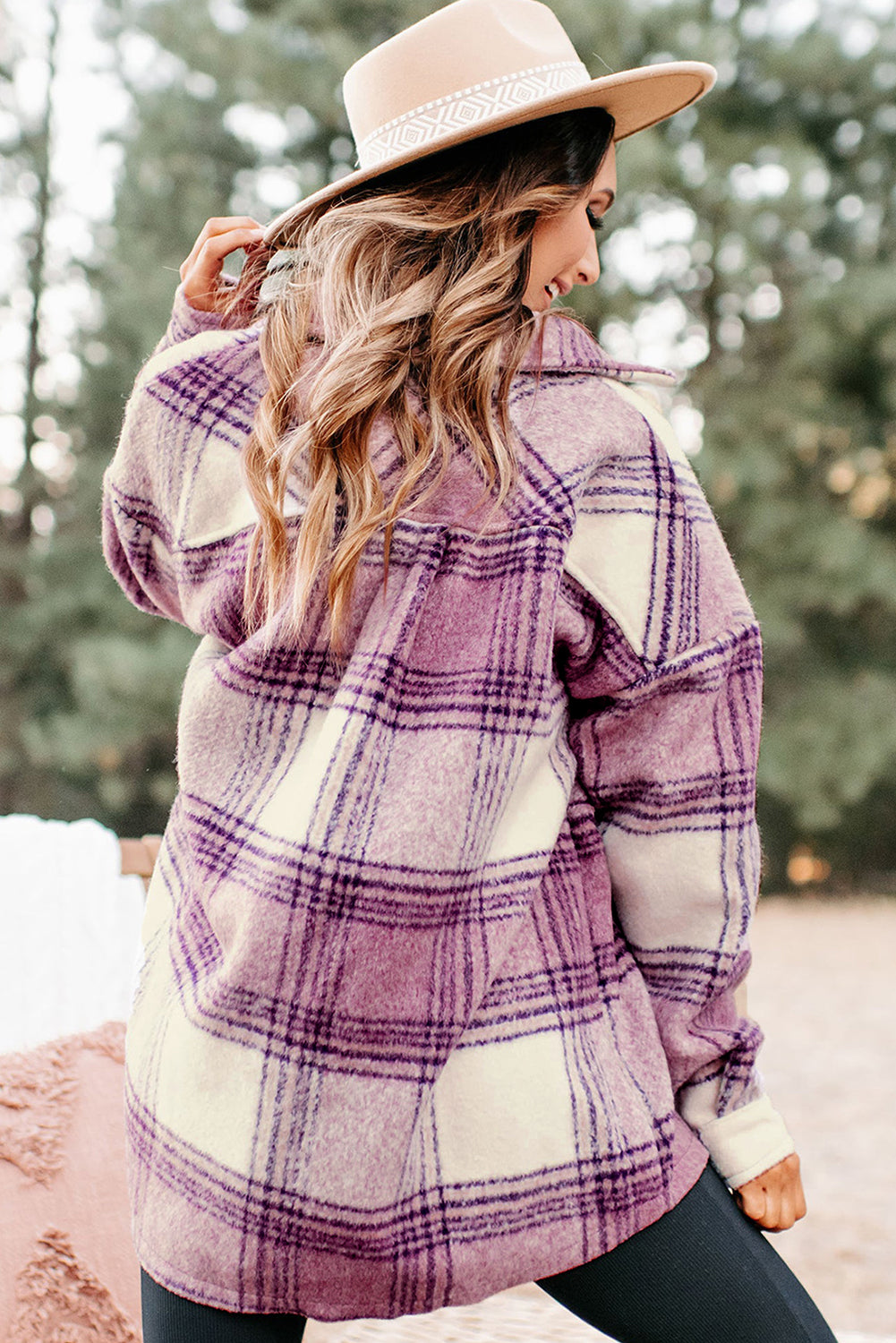 Plaid  Fleece Shacket