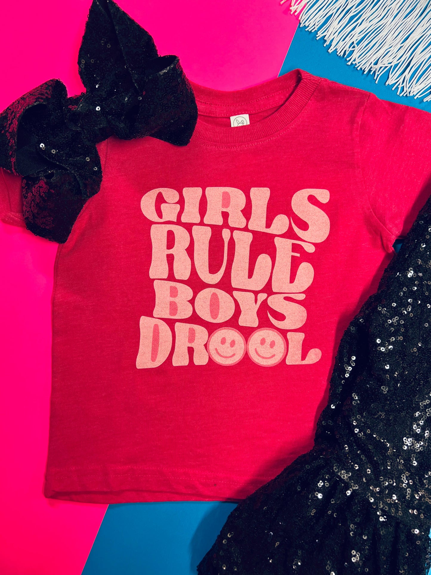 Girls Rule Boys Drool Tee