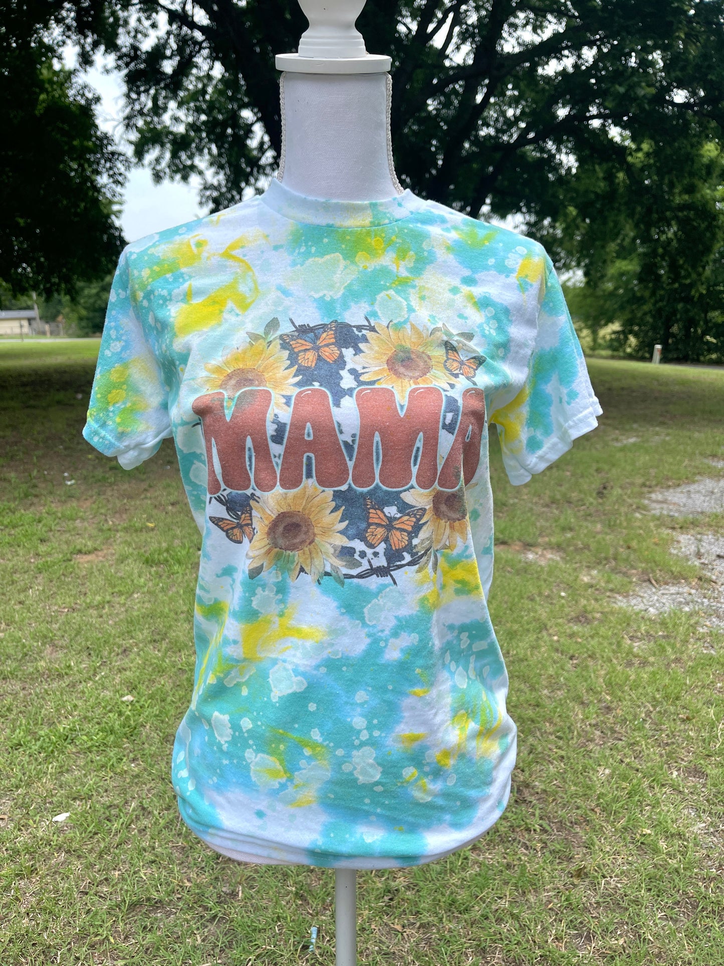 Sunflower cow mama tshirt