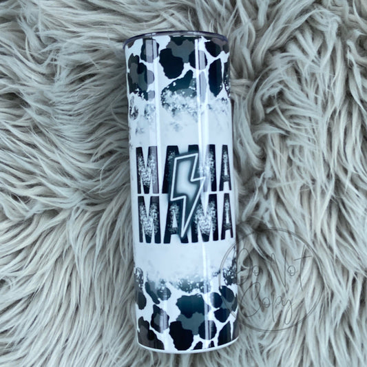 Black and white Mama Bolt Tumbler