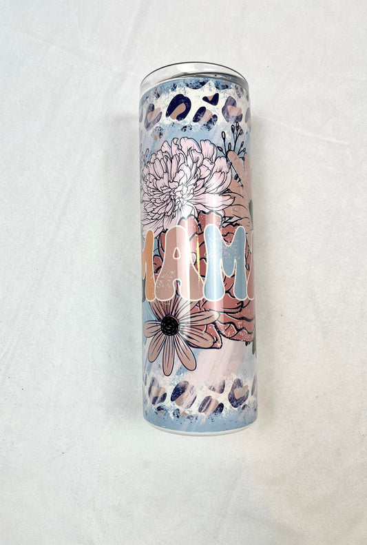 Mama floral boho tumbler