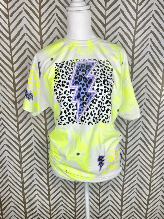 Leopard neon lightning