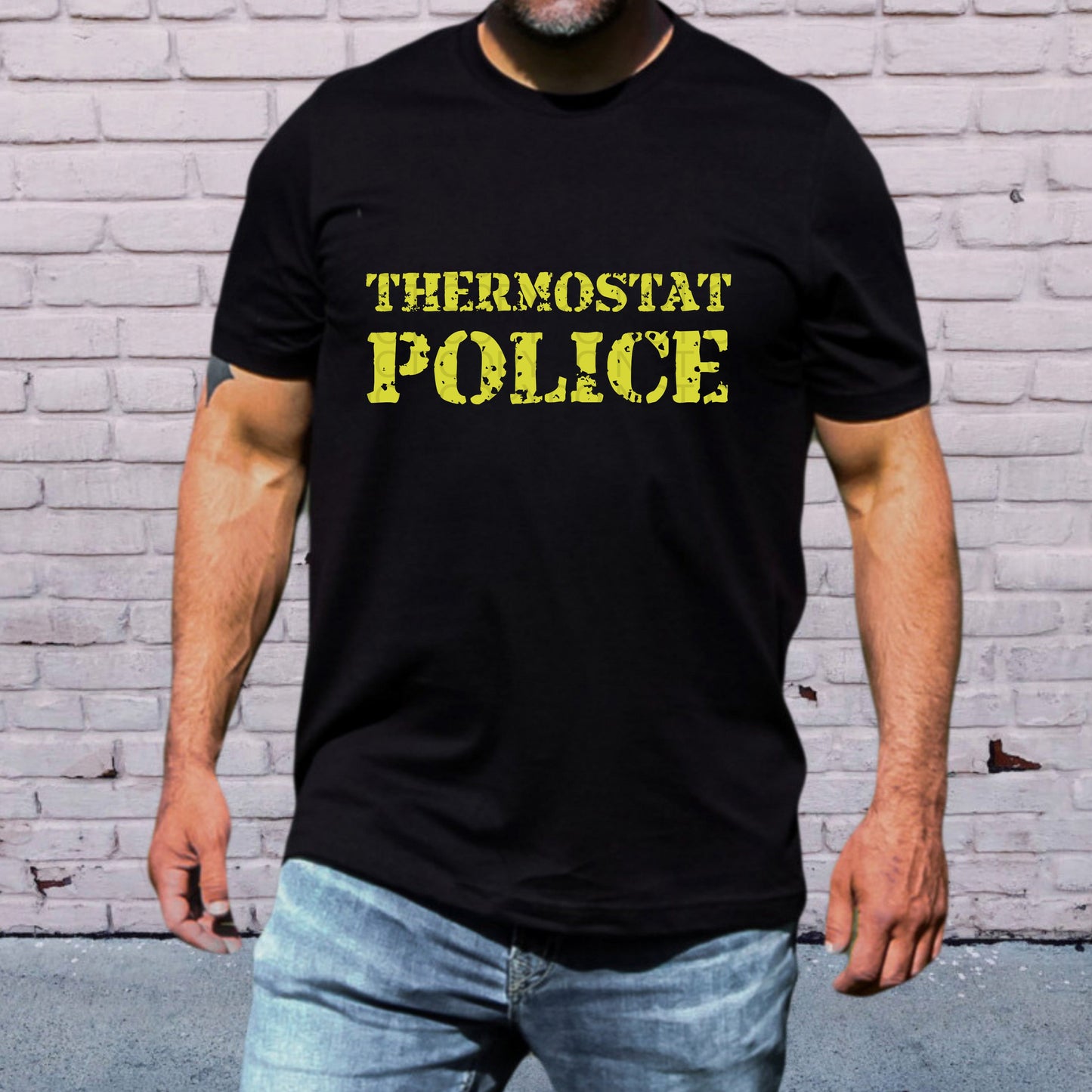 Thermostat Police Mens | Comfort Colors Tee or Gildan Crewneck Sweatshirt