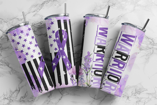 Warrior Purple Tumbler