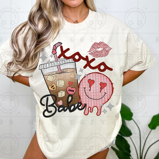 XOXO Babe Valentine Collage | Comfort Colors Tee or Gildan Crewneck Sweatshirt