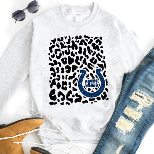 Colts - w/ Black Leopard Print