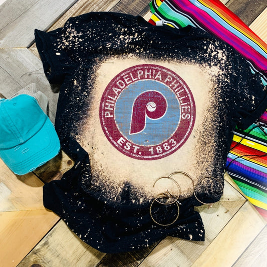 Phillies - Distressed Philadelphia Phillies Circle Poster