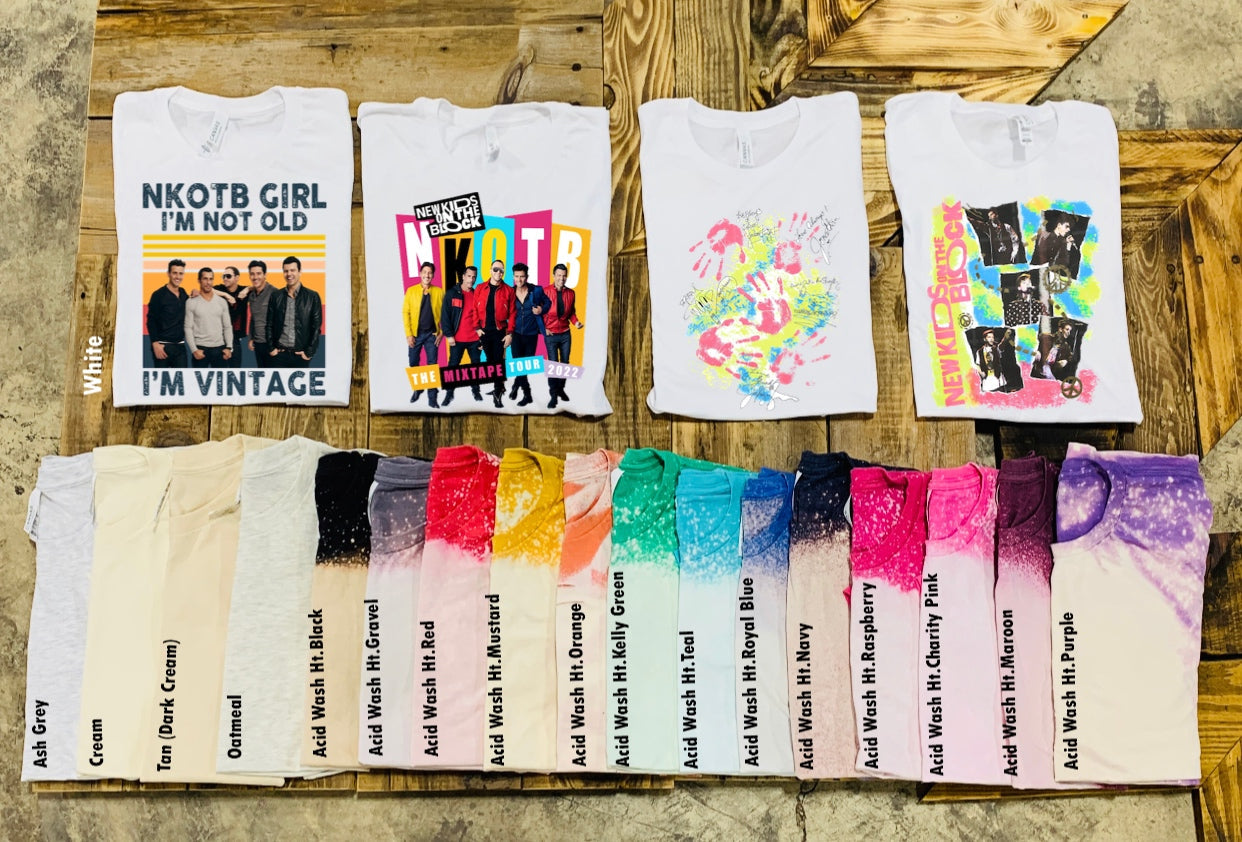 NKOTB - The Mixtape Tour 2022 - 14 Color Options